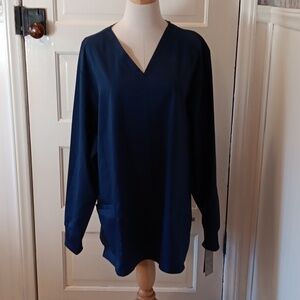 Cherokee nursing top 3XL blue New with tags